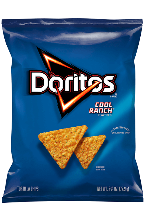 Doritos Minis Cool Ranch Flavored Snack Chips Canister, 5.125 oz 