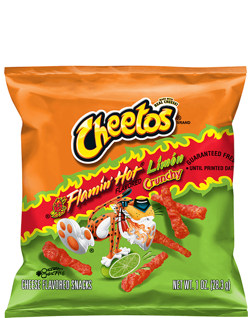 Cheetos® Flamin' Hot Limon Crunchy Cheese Flavored Snacks, 1 oz