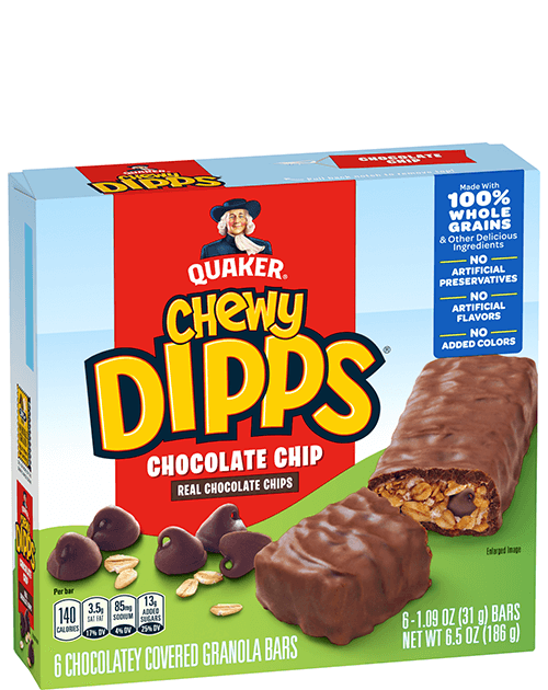 Quaker Chewy Dipps Granola Bars - Chocolate Chip