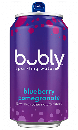 bubly sparkling water - blueberry pomegranate