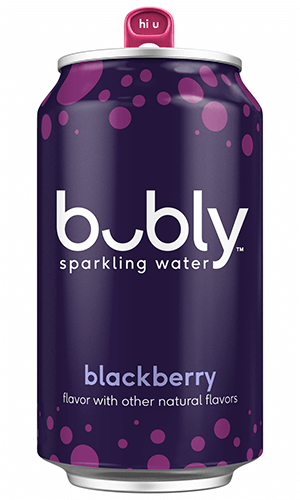 bubly sparkling water - blackberry