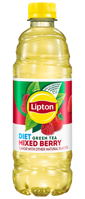 Lipton Diet Green Tea Mixed Berry 16.9 Fl Oz 12 Count Bottle