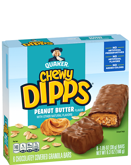 Quaker Chewy Dipps Granola Bars - Peanut Butter