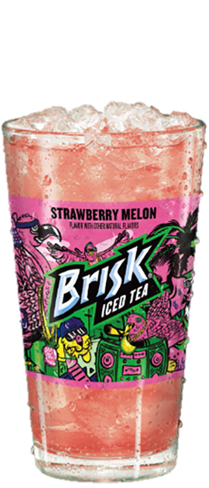 Brisk Iced Tea Strawberry Melon 2 L, Fruit Flavors