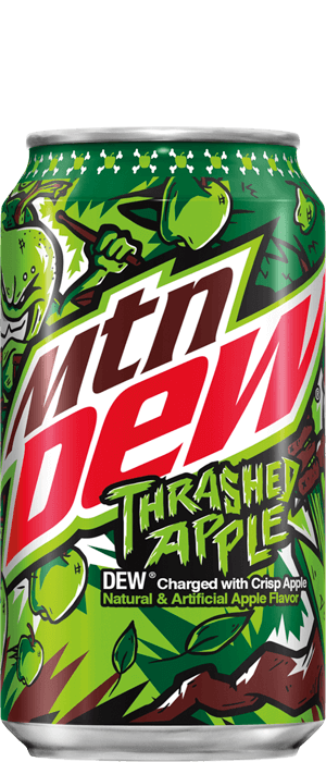 Mtn Dew Thrashed Apple