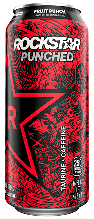 Rockstar Pure Zero Energy Drink, Fruit Punch, 0 Sugar, with