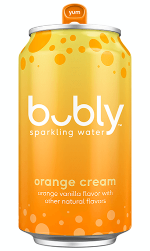 bubly sparkling water - orange cream