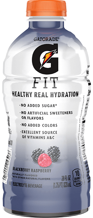 Gatorade Fit Electrolyte Beverage, Healthy Real Hydration, Blackberry  Raspberry, 16.9.oz Bottles (12 Pack)