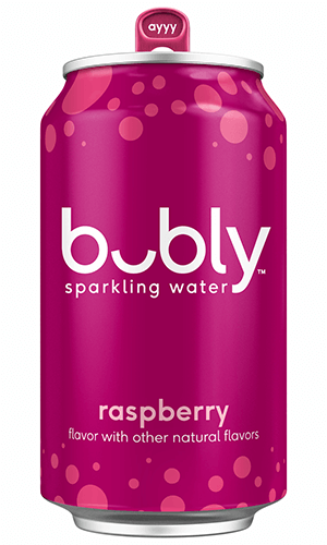 bubly sparkling water - raspberry
