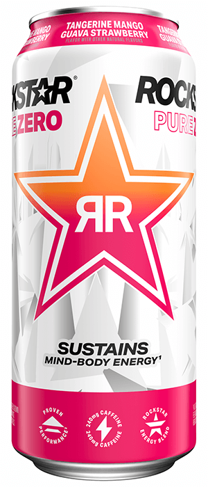 Rockstar Pure Zero - Tangerine Mango Guava Strawberry