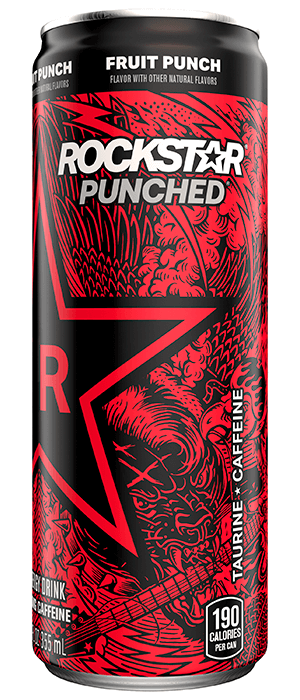 Rockstar Pure Zero Fruit Punch Energy Drink - 16 fl oz can