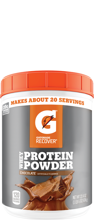 Gatorade Recover Chocolate Whey Protein Powder 22.4 oz