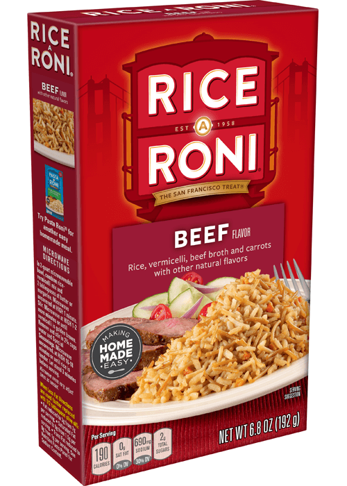 Rice-A-Roni Rice, Beef Flavor, Heat & Eat